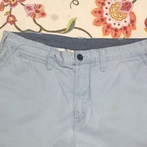 Men’s Polo Ralph Lauren relaxed fit flat front light blue shorts size 32 waist